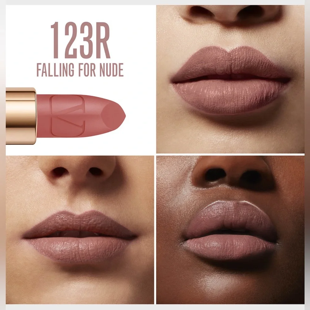 NEW - Rosso Valentino Matte Lip Color in 123R FALLING FOR NUDE